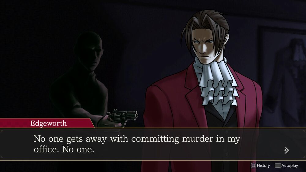 Mai scherzare con Miles Edgeworth 